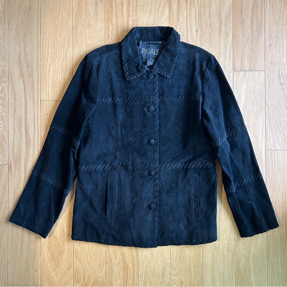 Vintage Black Suede Jacket
